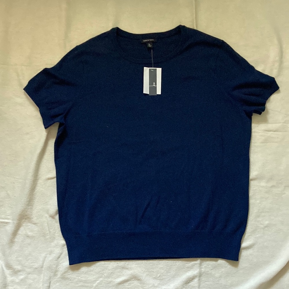 Land’s End short sleeve sweater NWT
